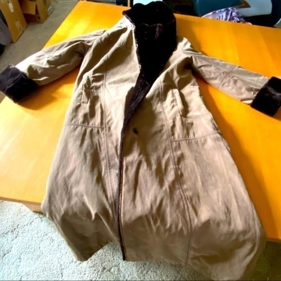 UTEX Fur Trench coat - Picture 5 of 12